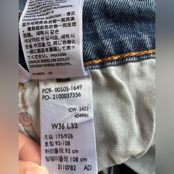 LEVI’S 505 REGULAR FIT MEN'S JEANS Size 36 x 32 NWT - Picture 6 of 13